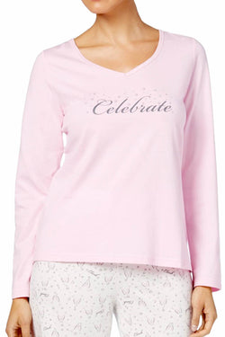 Charter Club Intimates Champagne-Bubbly Printed Pajama Set thumbnail 2
