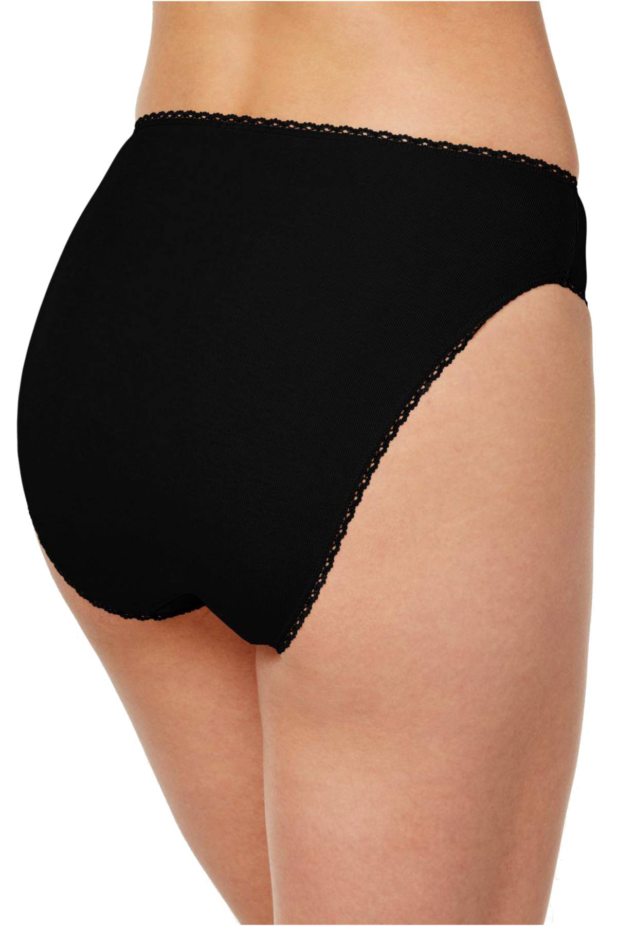 Charter Club Intimates Classic Black High Cut Bikini Brief