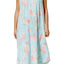 Charter Club Intimates Collection Aqua/Floral-Printed Lace-Trim Cotton Nightgown