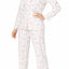 Charter Club Intimates Dot-Floral Printed Fleece Pajama Set