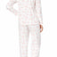 Charter Club Intimates Dot-Floral Printed Fleece Pajama Set