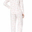 Charter Club Intimates Dot-Floral Printed Fleece Pajama Set
