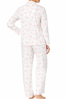 Charter Club Intimates Dot-Floral Printed Fleece Pajama Set thumbnail 4