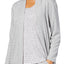 Charter Club Intimates Dove-Grey Open-Front Knit Lounge Cardigan