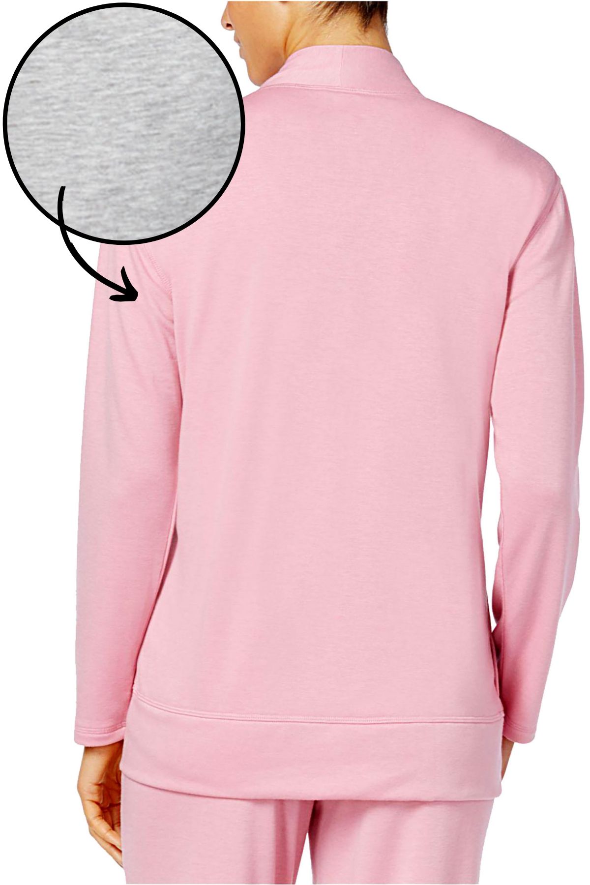 Charter Club Intimates Dove-Grey Open-Front Knit Lounge Cardigan