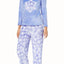 Charter Club Intimates Fancy-Snowflake Plush Applique Pajama Set