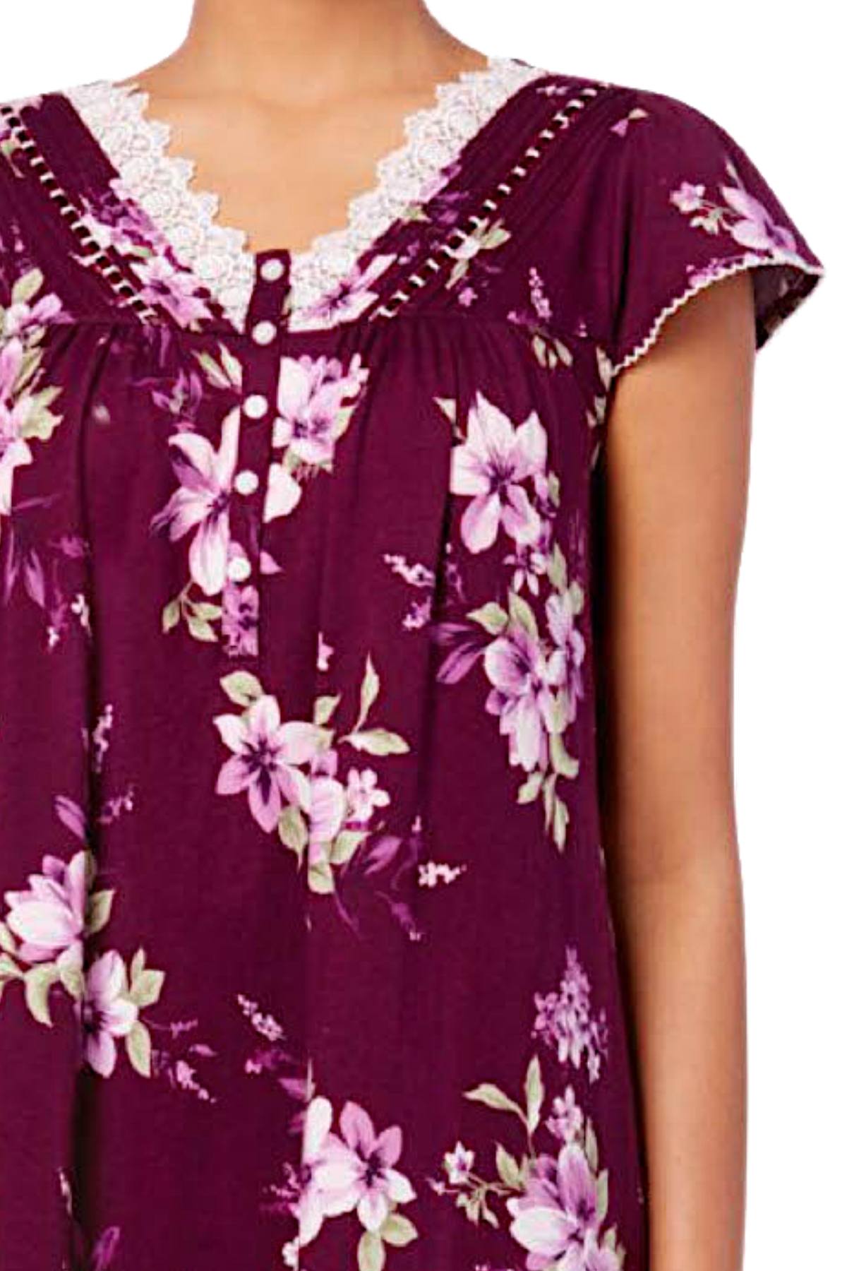 Charter Club Intimates Floral-Vineyard Long Nightgown
