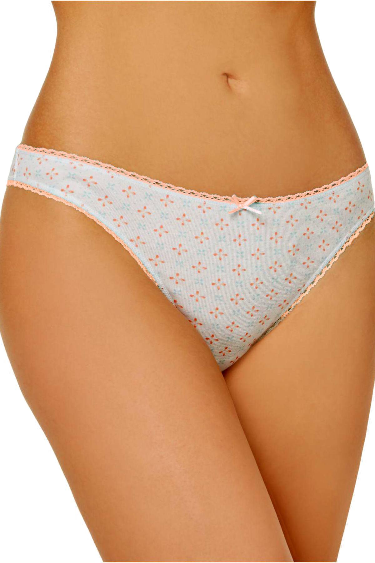 Charter Club Intimates Geomancy Pretty Cotton Thong