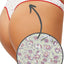 Charter Club Intimates Green Small-Floral Printed Pretty Cotton Thong