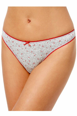 Charter Club Intimates Grey/Berries Holiday Thong thumbnail 1
