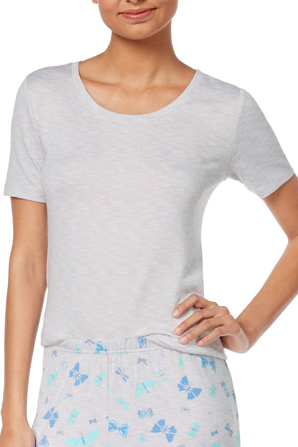 Charter Club Intimates Grey-Day Super-Soft Lounge Top