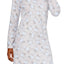 Charter Club Intimates Grey Rose-Floral Printed Thermal Fleece Sleepshirt
