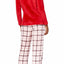 Charter Club Intimates Grid-Plaid Plush Applique Pajama Set