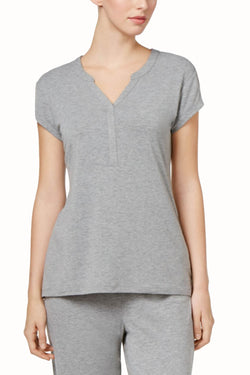 Charter Club Intimates Heather-Grey RapiDry Lounge Tee thumbnail 1