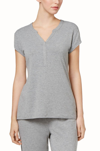 Charter Club Intimates Heather-Grey RapiDry Lounge Tee