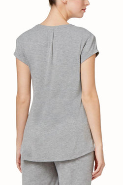 Charter Club Intimates Heather-Grey RapiDry Lounge Tee thumbnail 3