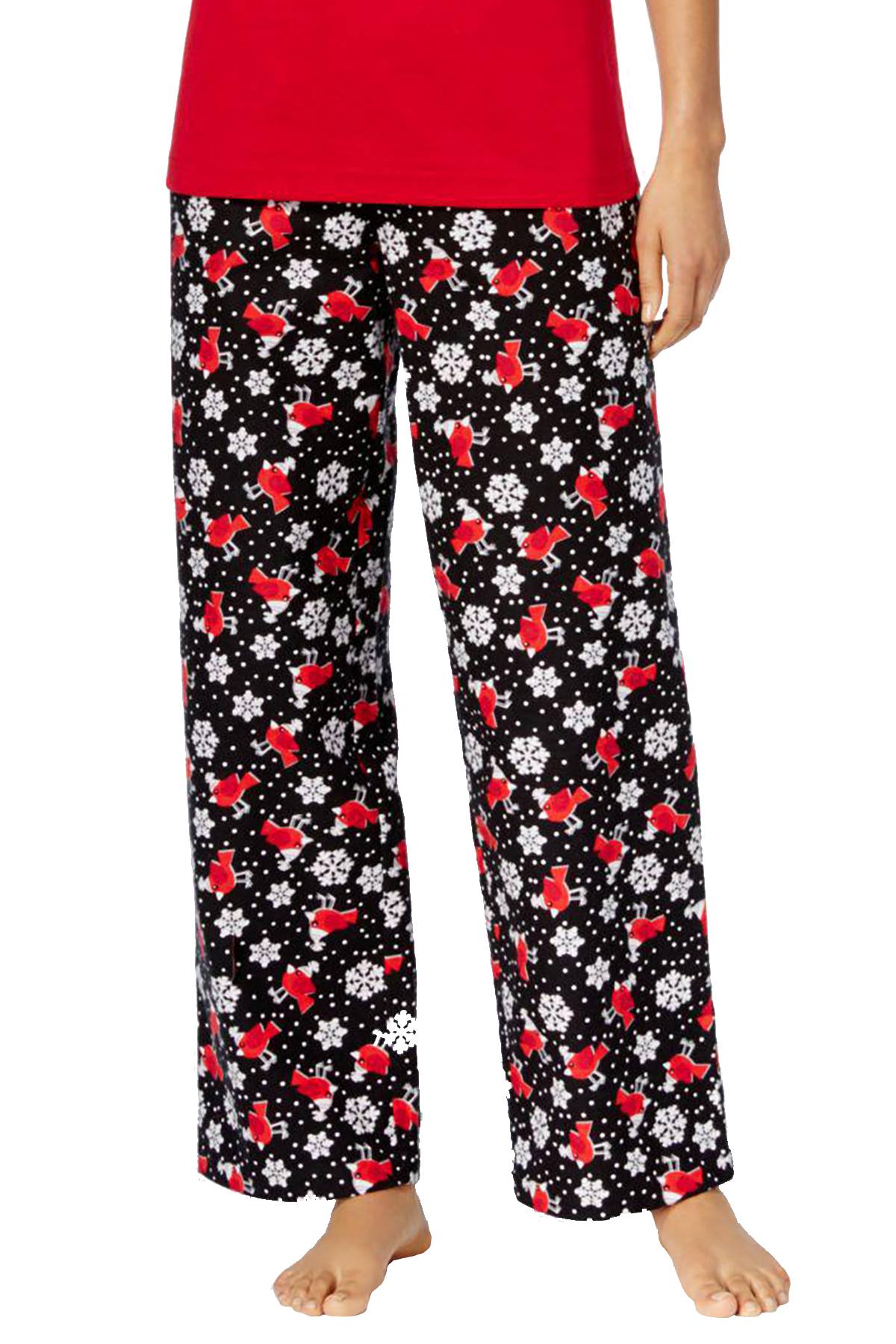 Charter Club Intimates Holiday-Bird Printed Flannel PJ Pant