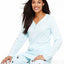 Charter Club Intimates Light-Blue Henley Pajama Top