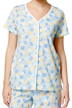 Charter Club Intimates Multi-Daisy Scroll-Print Pajama Set thumbnail 2