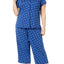 Charter Club Intimates PLUS Anchors-Away Printed Picot-Trim Pajama Set