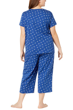 Charter Club Intimates PLUS Anchors-Away Printed Picot-Trim Pajama Set thumbnail 3