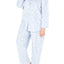 Charter Club Intimates PLUS Blue Jumping Deer Printed Fleece Pajama Set