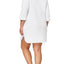 Charter Club Intimates PLUS Bright White Notch-Collar Snap-Front Robe