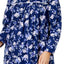 Charter Club Intimates PLUS Navy Rose-Garden Floral-Printed Nightgown