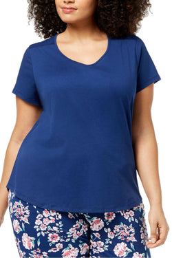 Charter Club Intimates PLUS Pompador-Blue Lounge Tee thumbnail 1