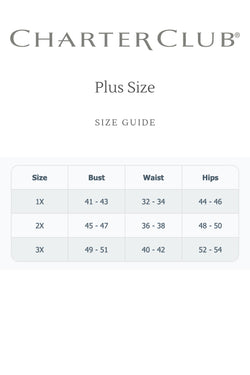 Charter Club Intimates PLUS Seashell Printed Picot-Trim Pajama Set thumbnail 2