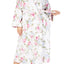 Charter Club Intimates PLUS White-Blossom Long Floral-Print Wrap Robe