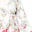 Charter Club Intimates PLUS White/Pink Rose-Bouquet Printed Robe