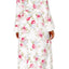 Charter Club Intimates PLUS White/Pink Rose-Bouquet Printed Robe