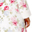 Charter Club Intimates PLUS White/Pink Rose-Bouquet Printed Robe
