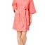 Charter Club Intimates Peony-Coral Short Spa Waffle Robe
