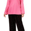 Charter Club Intimates Pink/Black Multi-Dots Top & Printed Pant Pajama Set