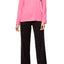 Charter Club Intimates Pink/Black Multi-Dots Top & Printed Pant Pajama Set