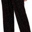 Charter Club Intimates Pink/Black Multi-Dots Top & Printed Pant Pajama Set