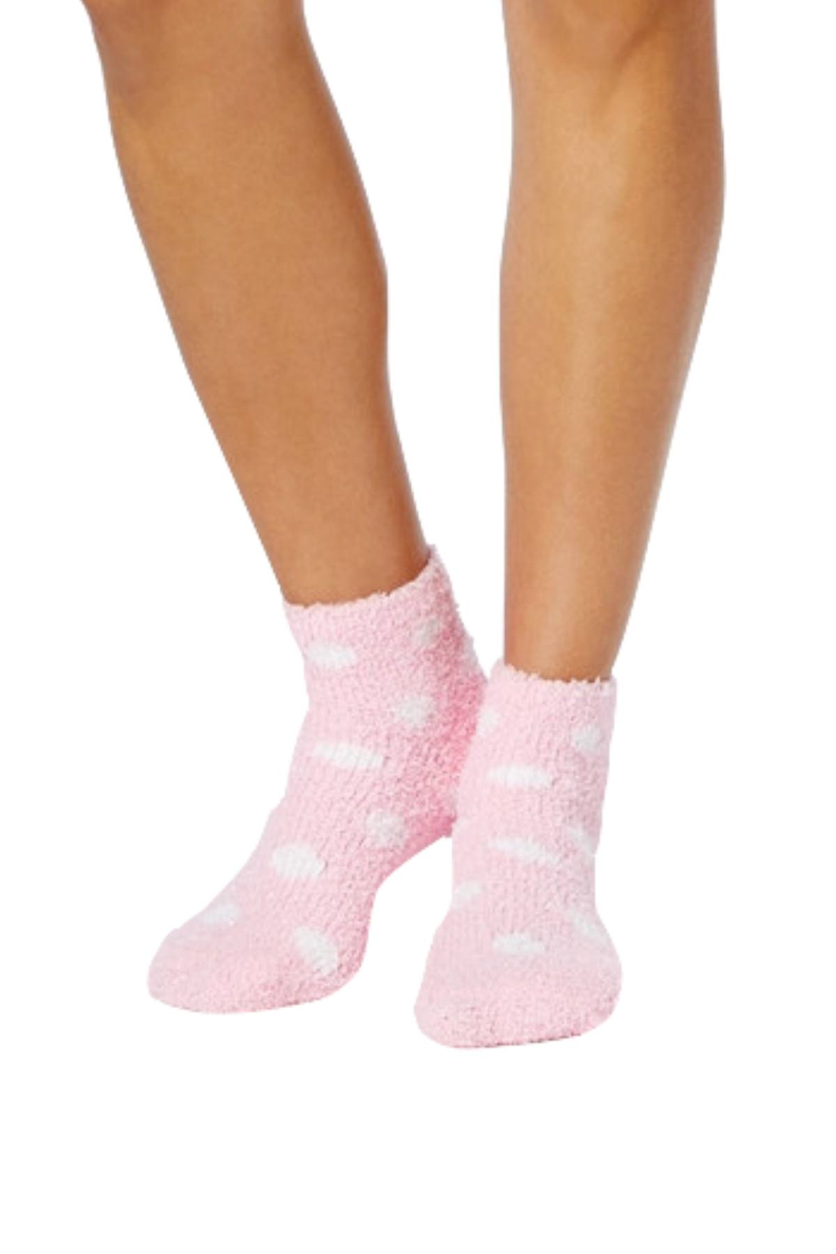 Charter Club Intimates Pink Celebrate Graphic-Print Cotton Sleepshirt With Matching Socks