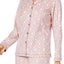 Charter Club Intimates Pink/Grey Garland-Scroll Printed Fleece Pajama Set