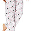 Charter Club Intimates Pink/Grey Happy-Snowman Flannel Mix-It 2-Pc PJ Set