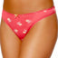 Charter Club Intimates Pink/Palm Tees Pretty Cotton Thong