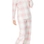 Charter Club Intimates Pink-Plaid 2-Pc Printed Fleece Pajama Set