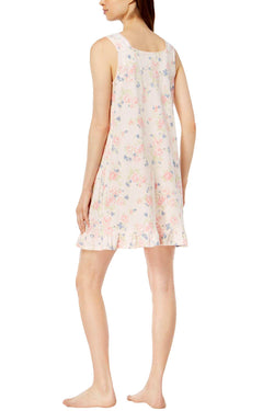 Charter Club Intimates Pink Rambling Rose Sleeveless Pleated Ruffle Nightgown thumbnail 4