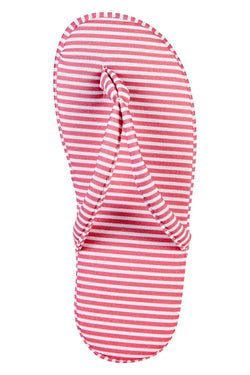 Charter Club Intimates Pink-Stripe Flip-Flop Slippers thumbnail 2