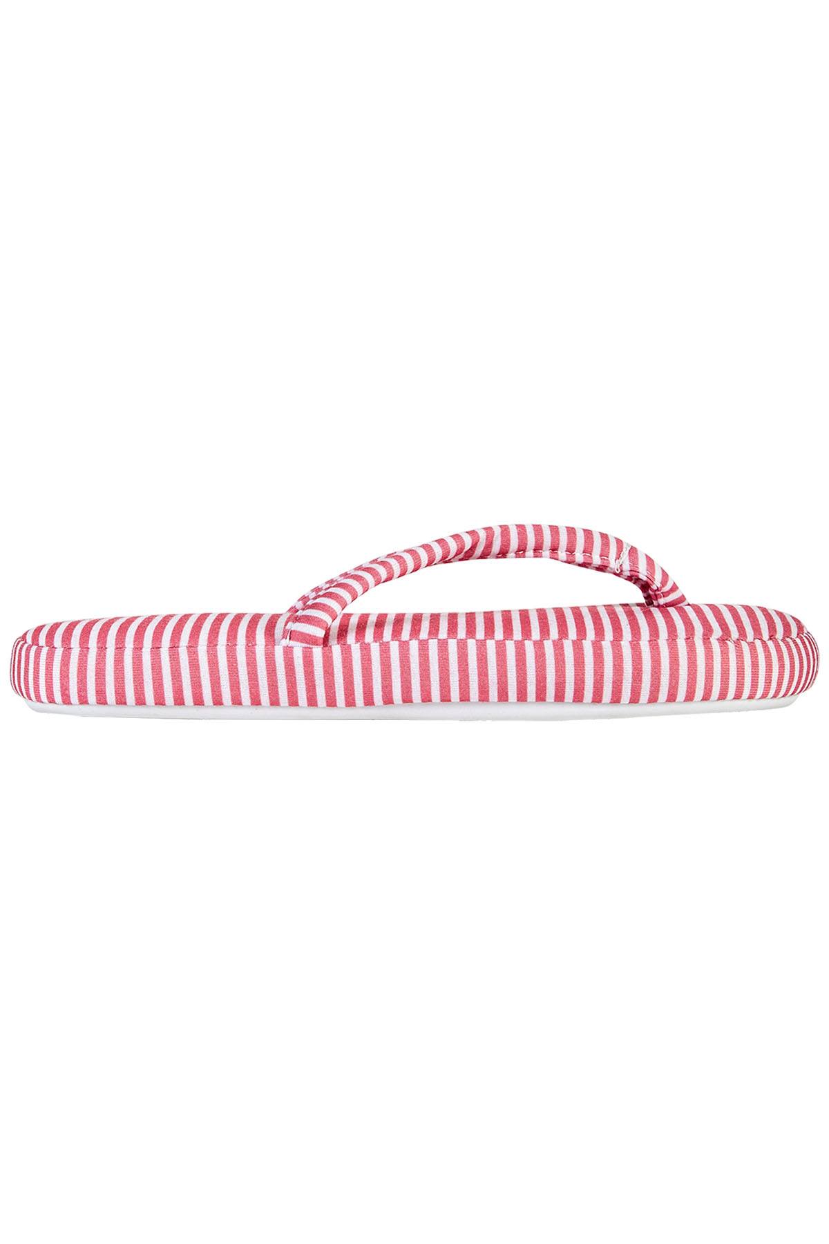 Charter Club Intimates Pink-Stripe Flip-Flop Slippers