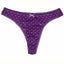 Charter Club Intimates Plum Dots Pretty Cotton Thong