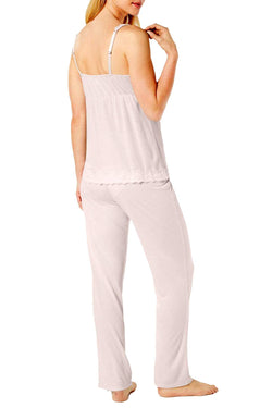 Charter Club Intimates Potpourri Pink Lace Trimmed Soft Printed Knit Pajama Set thumbnail 2