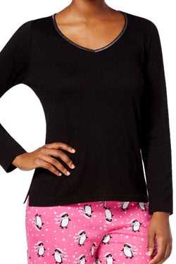 Charter Club Intimates Printed Pajama Set in Pretty Penguin thumbnail 2