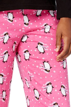 Charter Club Intimates Printed Pajama Set in Pretty Penguin thumbnail 4
